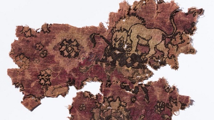Lavish carpet fragments recovered from 17th-Century Dutch shipwreck 